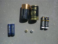 verschiedene Batterie-Sorten